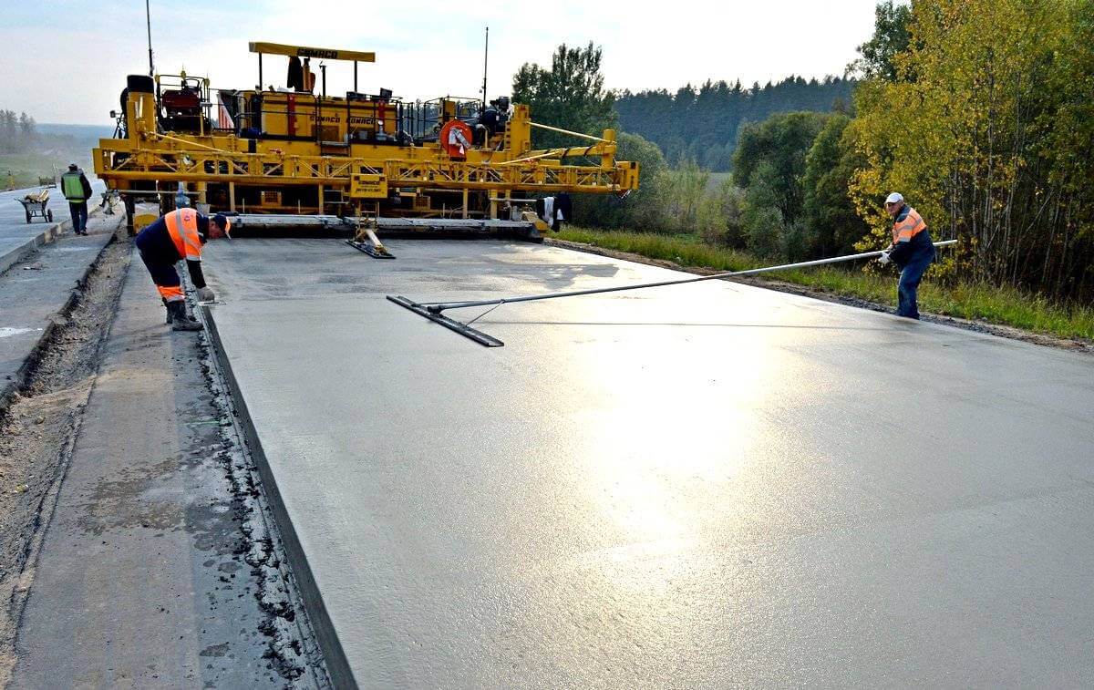 Применение бетона в дорожном строительстве